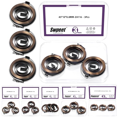 Swpeet Ressorts de retour perceuse à colonne 45 x 10 x 0.8mm, 3 pcs