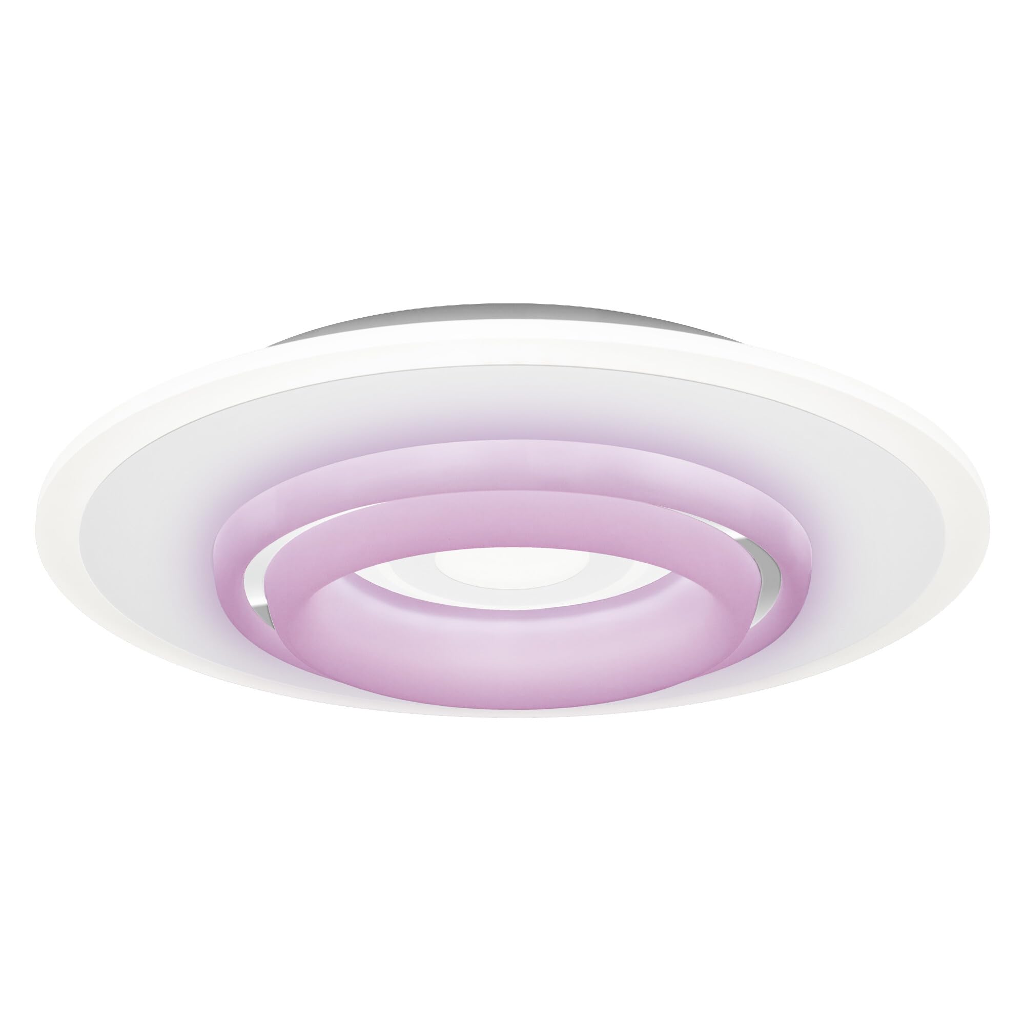 LEDVANCE ORBIS RUMOUR SMART+ WiFi Leuchte, Ø 50cm, dimmbare runde LED Deckenleuchte für den Innenbereich, 32W, Farbtemperatur von 2700-6500K, 3300 Lumen, 2 LED RGB Modul, Design-Leuchte,weiß