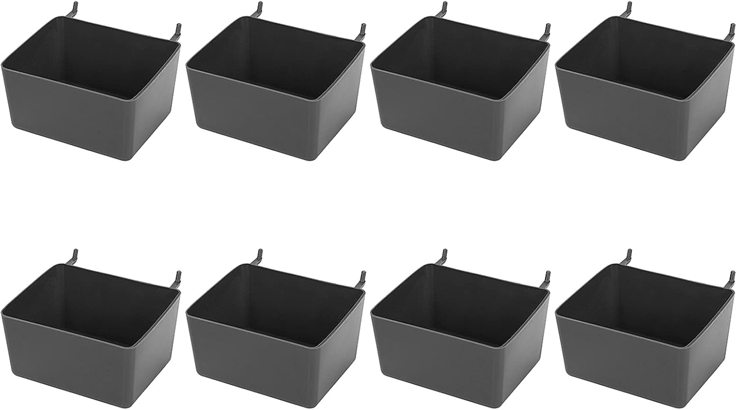 Jteyult 8 Pieces Pegboard Bins Kit Pegboard Parts Storage