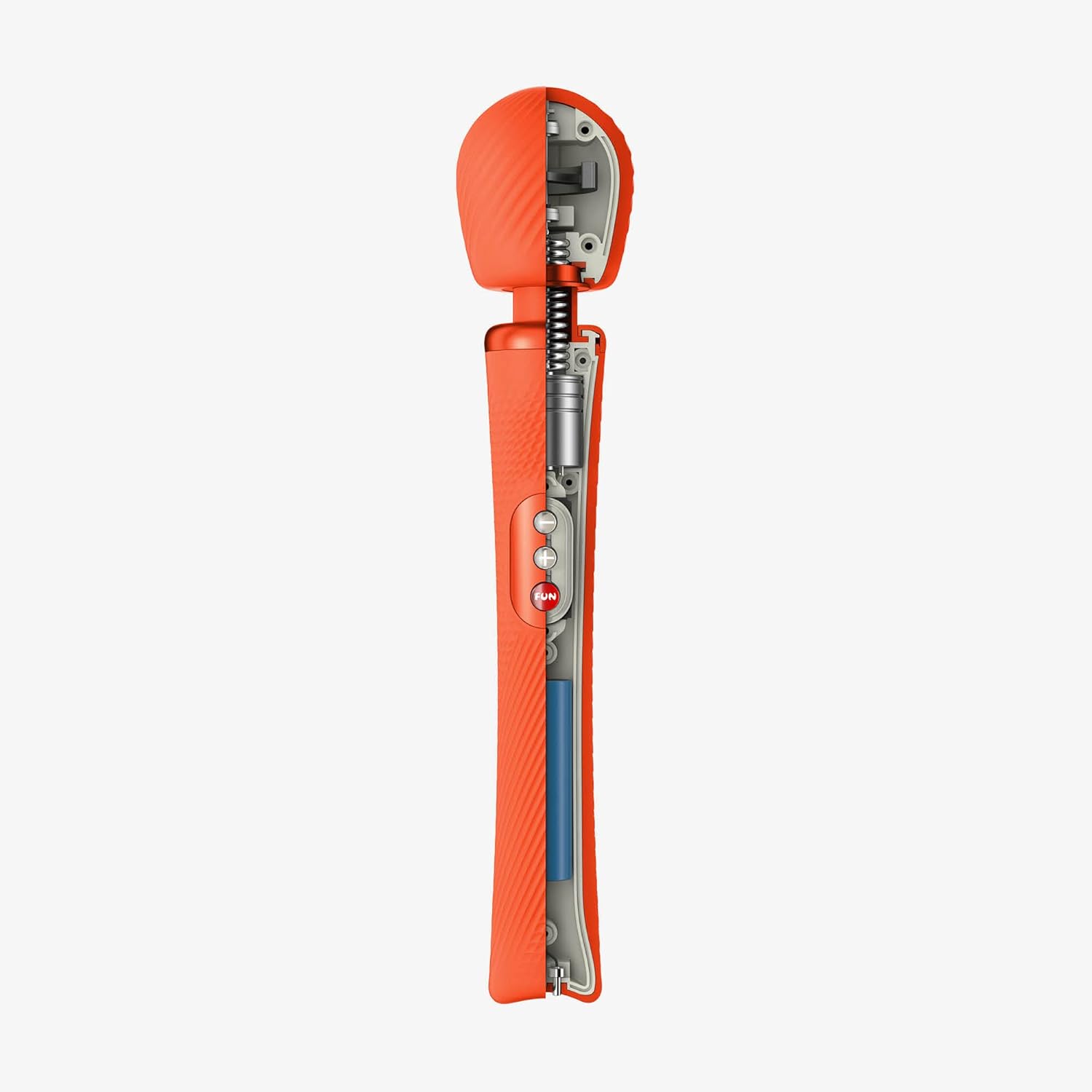 Fun Factory Vim Wand Massager Rechargeable Cordless Body Massager Quiet Operation Water Resistant Handheld Massager 5 Speeds - 3 Patterns (Sunrise Orange)