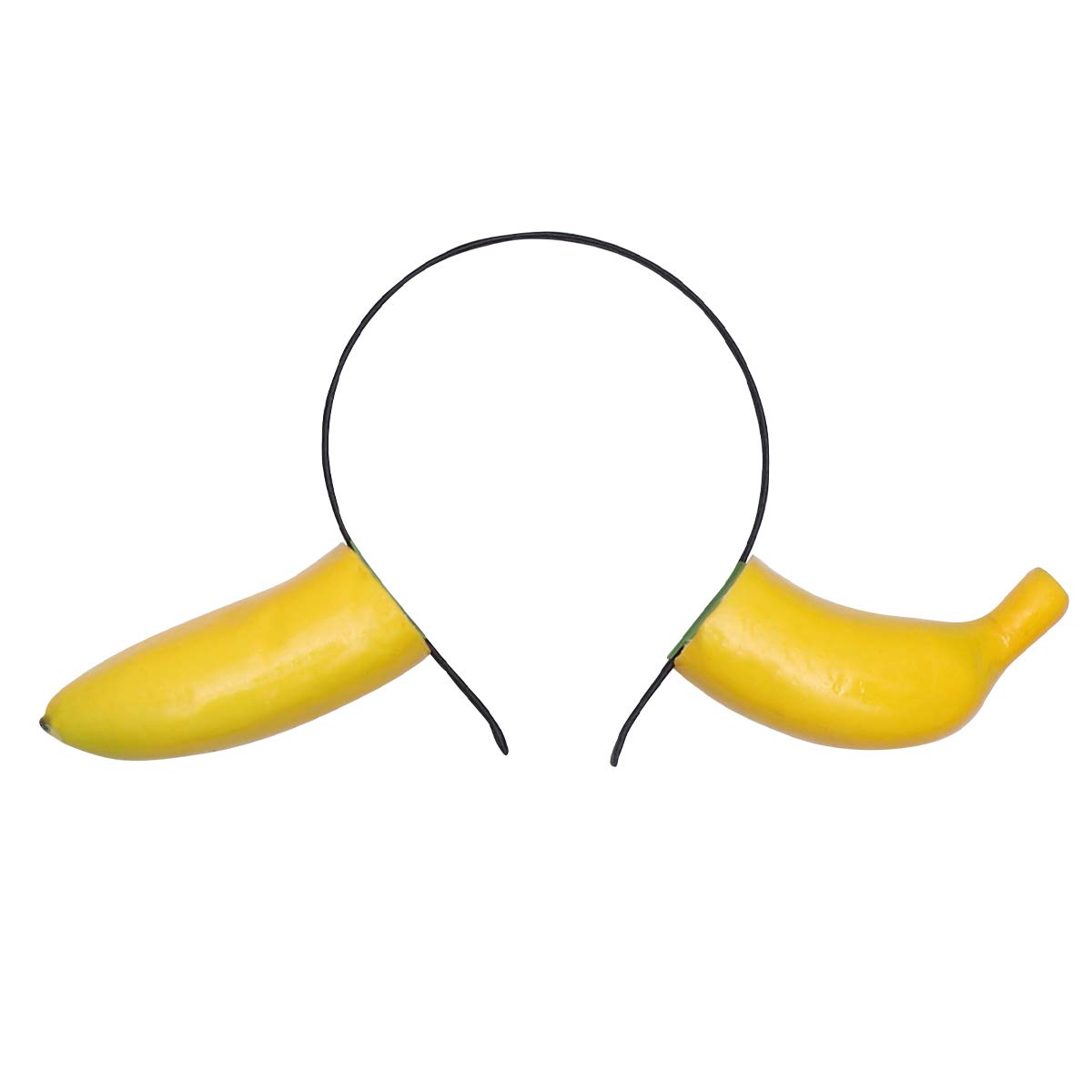 Halloween Coiffe Banane Décorative Légère pour Fêtes et Performances, Jaune