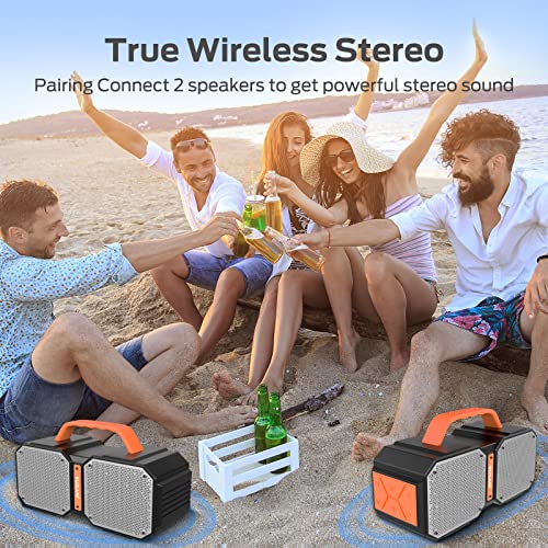 Bugani M83 Speaker Ipx6 Waterproof Portable Largewireless Speaker,Bluetooth 5.2, Wireless Two Pairing,24H Playtime,Suitable For Family Gatherings And Outdoor #TOP2