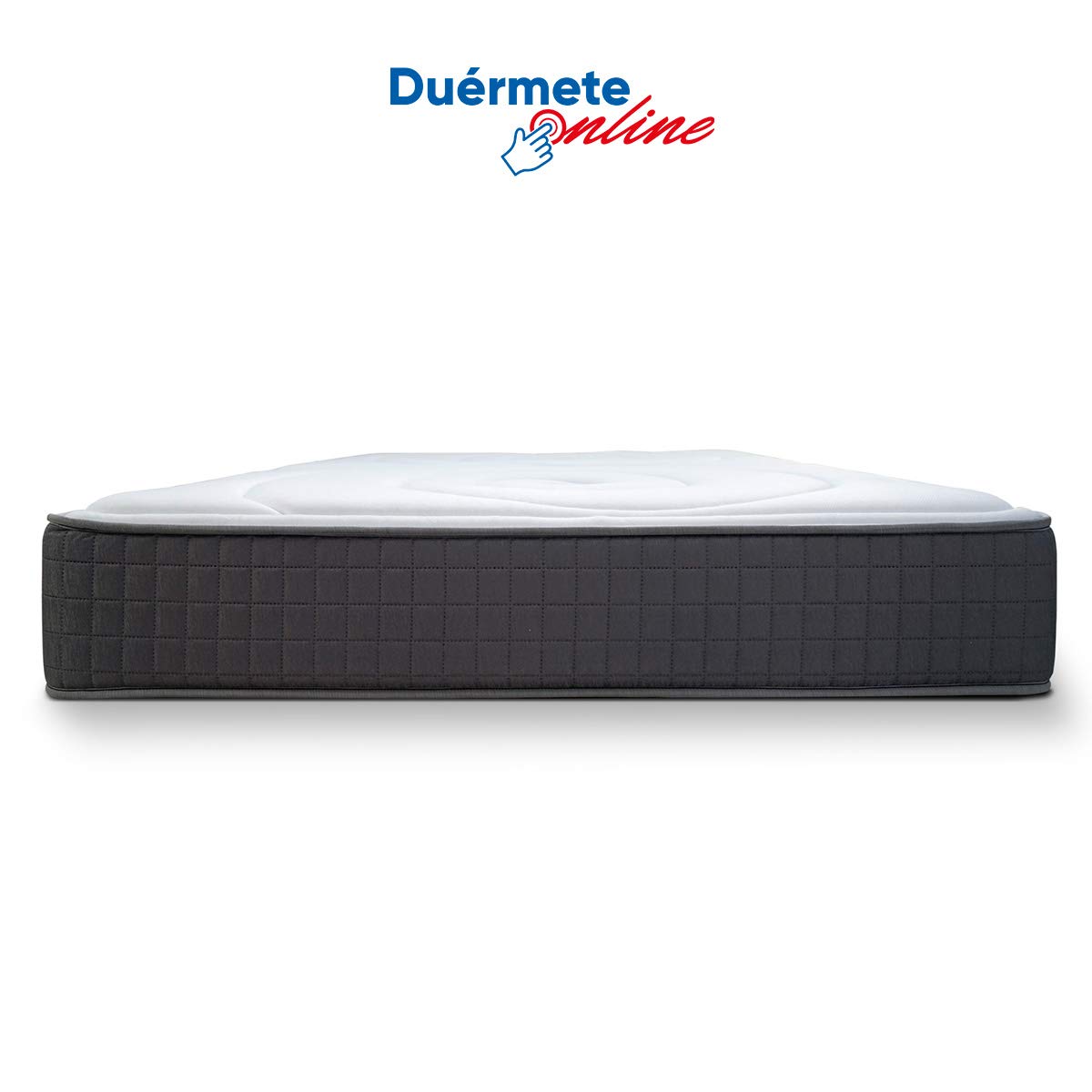 DUÉRMETE ONLINE Materasso viscoelastico Visco Duo reversibile + base imbottita 3D rinforzata, 5 barre di rinforzo e valvole di ventilazione con 6 gambe, colore: Cioccolato, 135 x 179