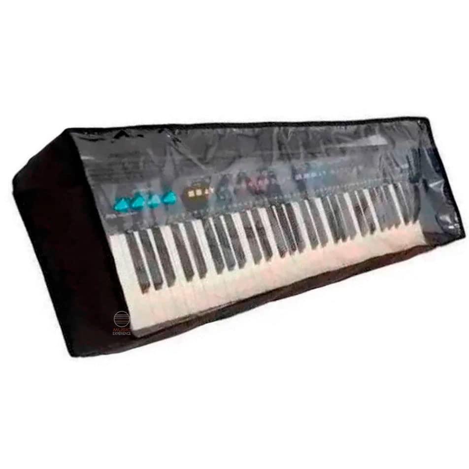 Capa cobertura piano teclado 88 teclas cristal