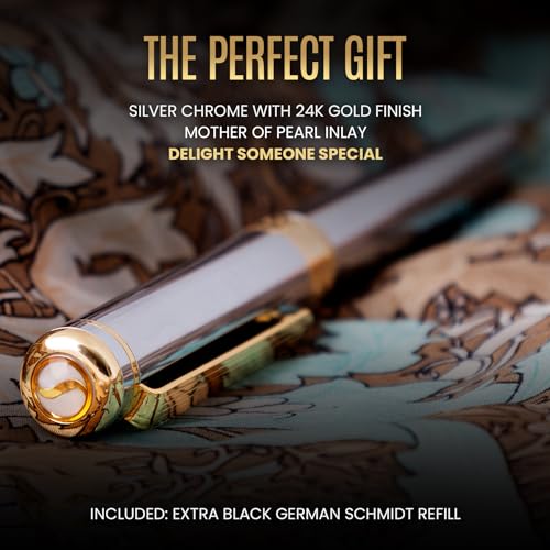 Scriveiner SVRB00003 Silver Chrome Rollerball Pen - Stunning Luxury Pen thumb #2