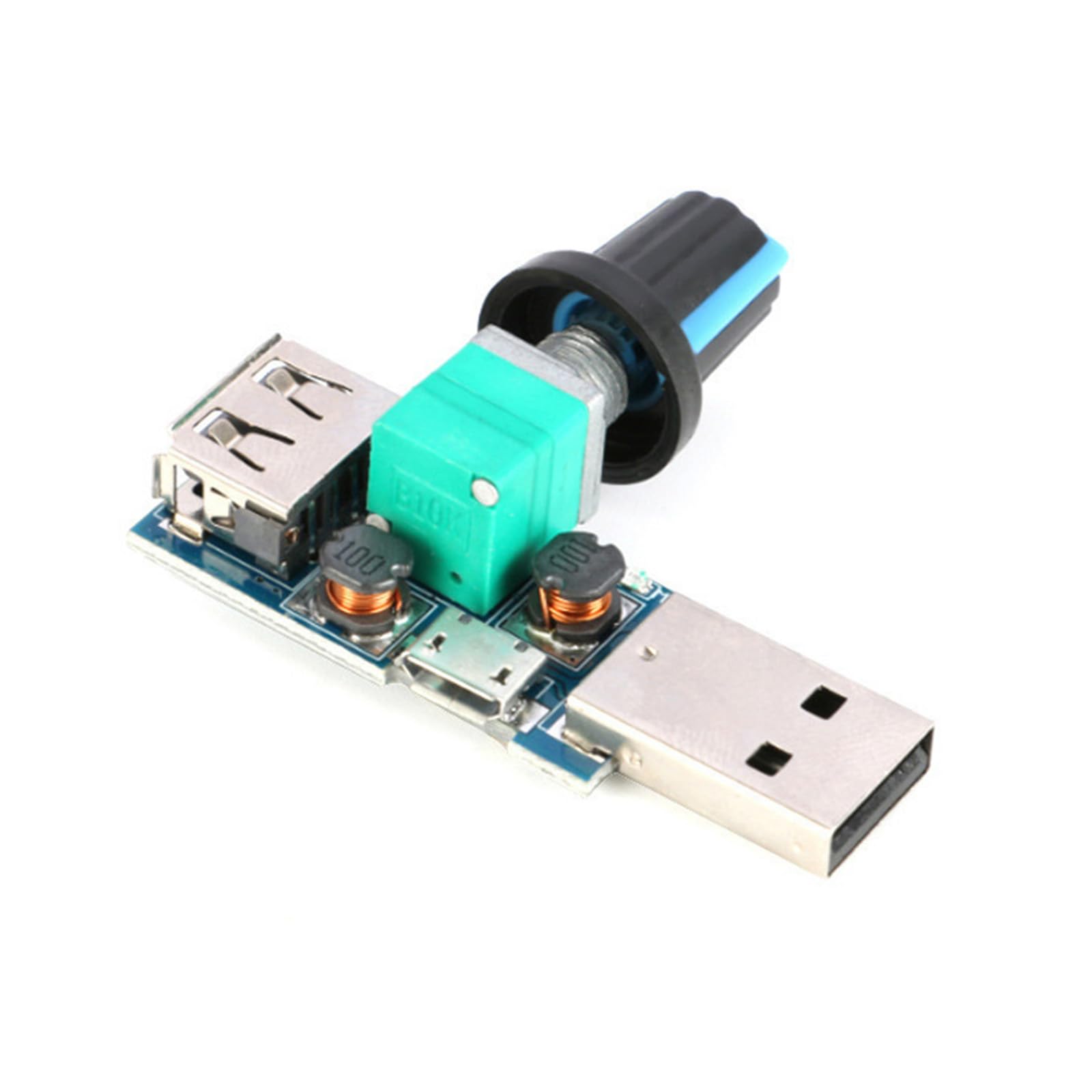 USB Fan Speed Controller 4-12V 5W Stepless USB Fan 5W Regulator Speed Control Knob Switches Regulator Desktop