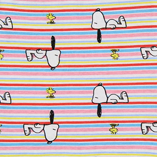 INTIMO Peanuts Girls' Snoopy Happiness Is Sleeping In Pajama Set Tank Top Shorts4