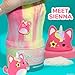 Original Squishmallows Sienna the Caticorn Premium Cloud Slime, Sugar Cookie-Scented, 8 oz., Storage Container with Figurine Topper, Rubber Charm, Goodie Bags Stuffers, Kids Party Favors, Sensory Toys