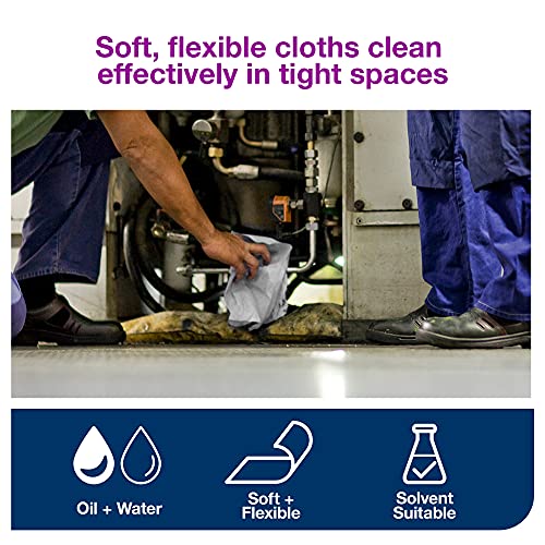 Tork Industrial Cleaning Cloth Centerfeed Gray W2, 1 x 500 Cloths, 520337 - image 3