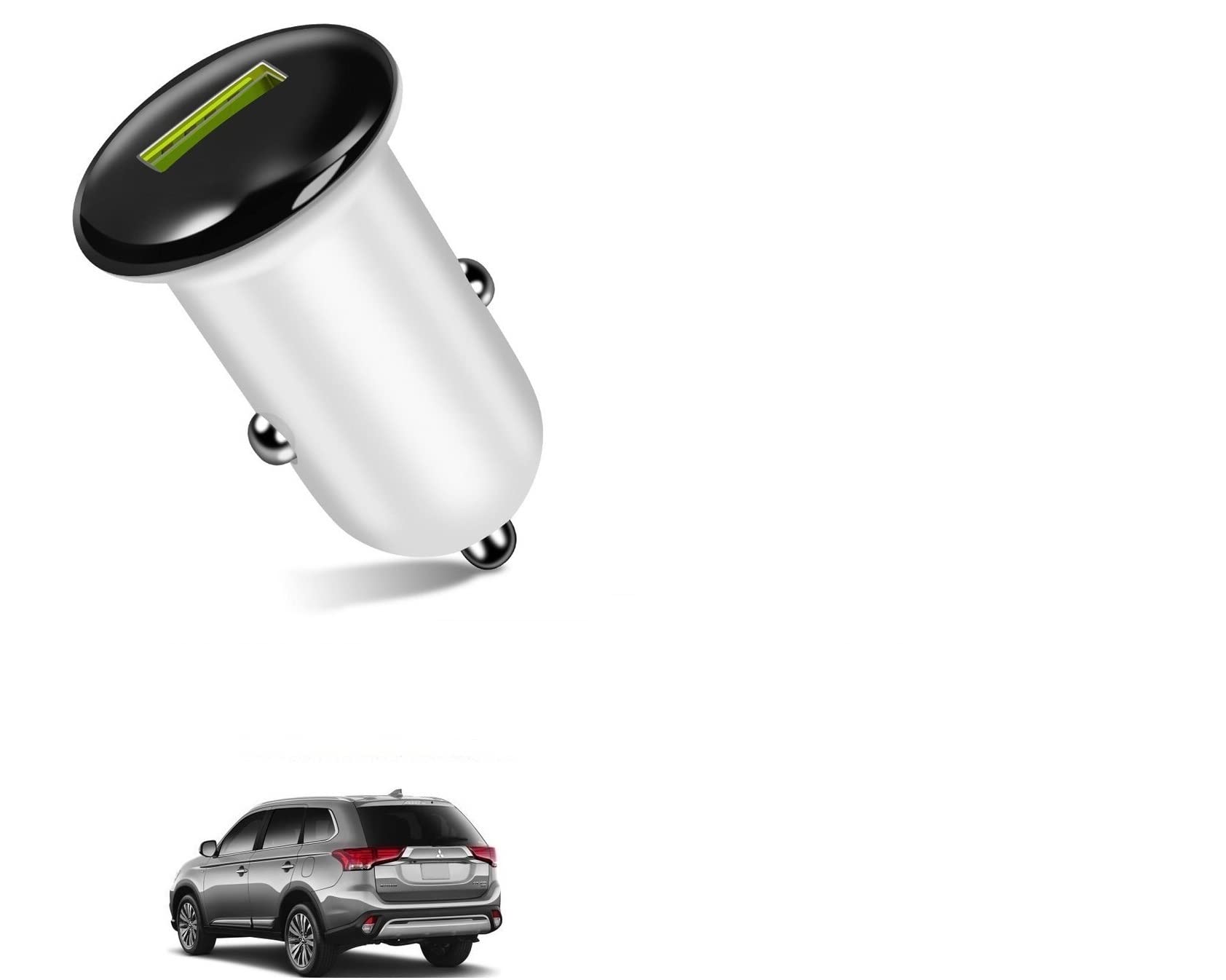 AUTO Addict CAR Charger Fast (Quick,1 Port) Single USB Charger for Mitsubishi Outlander