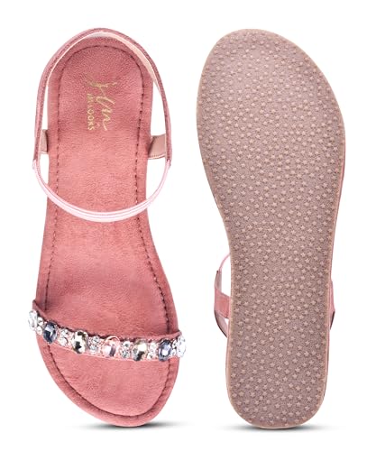 Image of JM LOOKS Glamorous Wedge Platform Sandals Adorned with Sparkling Jewels