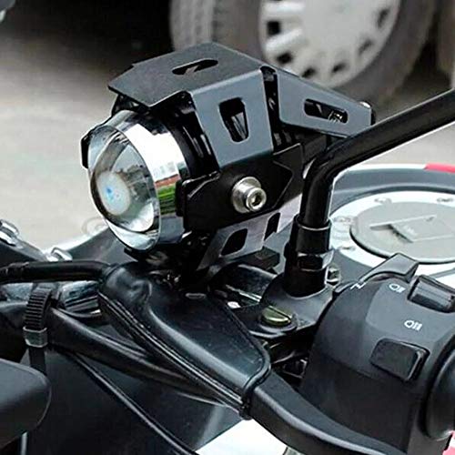 Par Farol De Milha de Led U11 30w com Angel Eyes Projetor 12v para Moto e Neblina com Botão Liga/Des