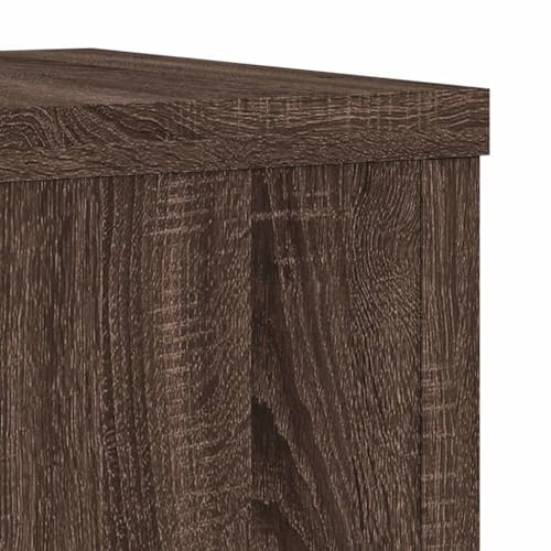 Support pour plantes anti-basculement chêne marron | Table à fleurs lestable lot de 2 - 8