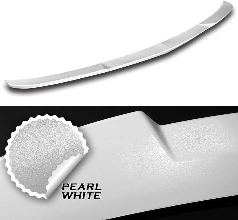 Stay-Tuned W-Power ABS Material V-Style Rear Trunk Lid Duckbill Spoiler Wing Compatible with 2021-2025 Acura TLX, Exterior Accessories, Auto Body Kit Replacement Parts (Pearl White)
