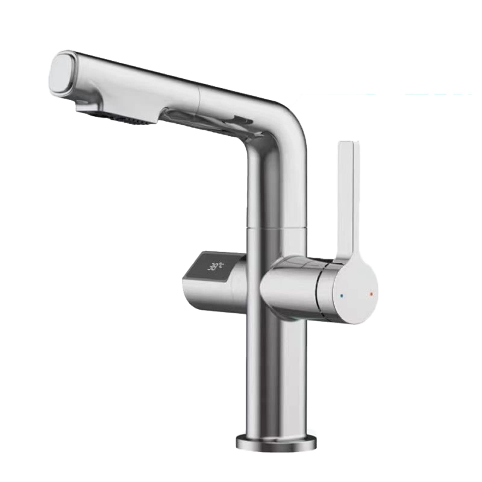 Robinet en laiton pour lavabo avec affichage numérique de la température