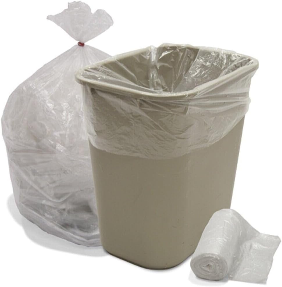 20-30 Gallon Trash Can Liner, Clear, 10 Micron - 500/Case