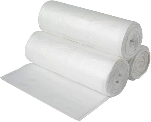 Aluf Plastics Bolsas de basura transparentes de 4 galones y 6 micrones (eq) - 17 x 18 pulgadas - Paquete de 2000 - Para el hogar, oficina, baño,