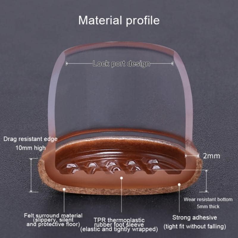 シリコンキャップ、家具フットカバー、家具パッド ゴム製家具椅子テーブル 脚マット シリコンカバー テーブルフェルールフットキャップ