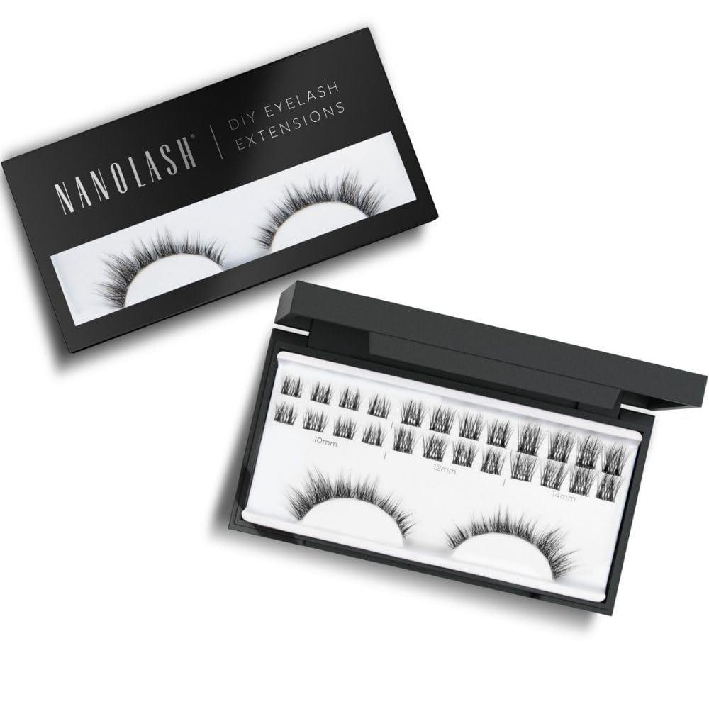 Nanolash DIY Eyelash Extensions 36 pcs, cluster lashes DIY