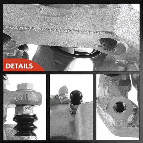 A-Premium Rear Right Disc Brake Caliper Assembly with Bracket Compatible with Toyota Models - Prius 2010-2015, Prius Plug-In 2012-2015, L4 1.8L, Hatchback by A-Premium - Image 7