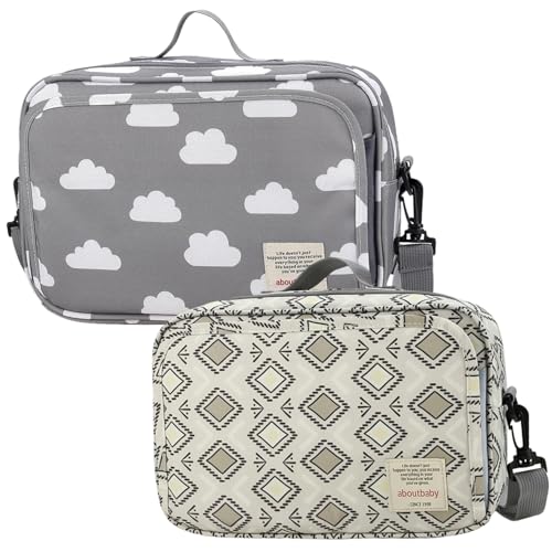 Bolsa de pañales para cochecito ideal para paseos diarios con múltiples bolsillos y correa Gcroet 5