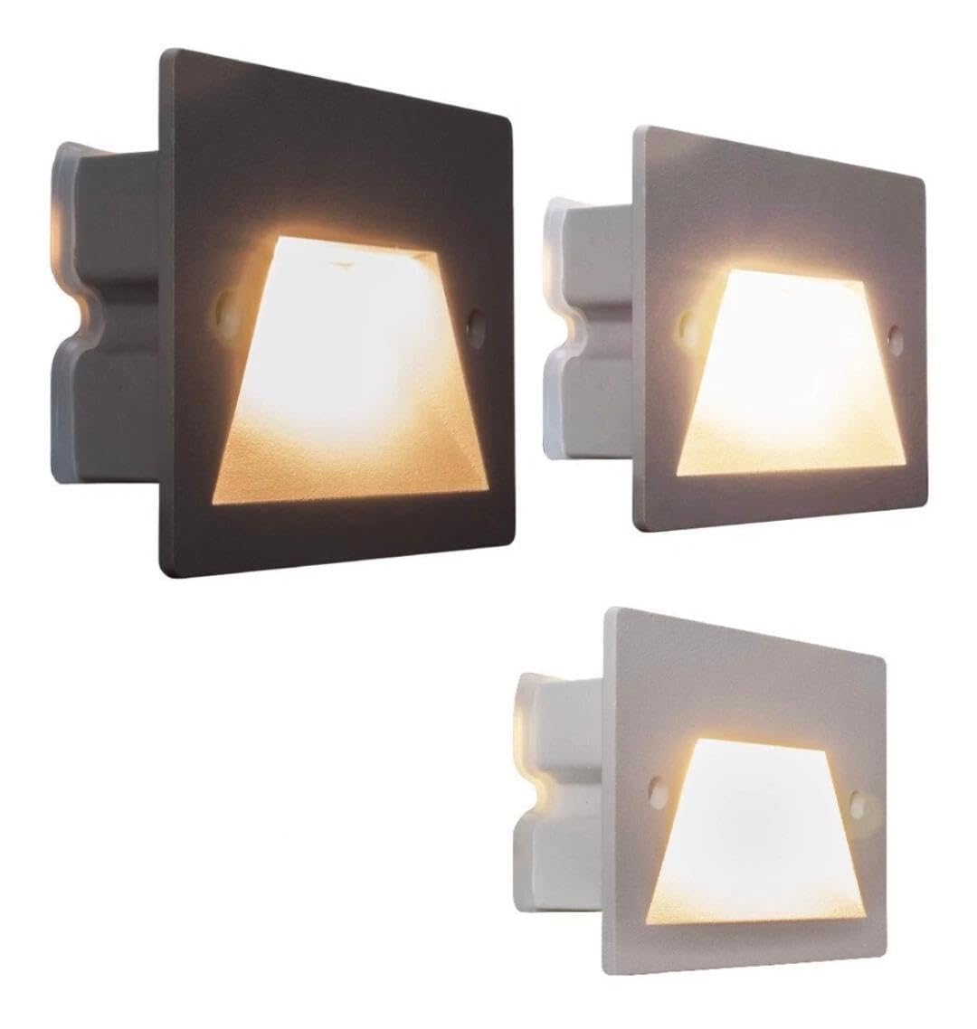 Teramo led Segnapasso LED 3W IP65 da Incasso Compatibile Scatola 503 Bianco