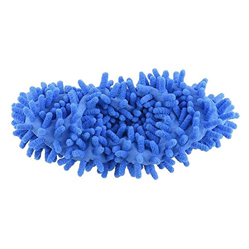 VOANZO Dos Pares Cubierta Perezosa para Zapatos Cubierta Limpia para trapeador de Piso Zapatillas Lavables Desmontables Se Pueden Lavar repetidamente Zapatos domésticos (Azul)