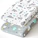 Stretchy-Changing-Pad-Covers-BROLEX Carddle Sheet Set for Baby Boys Girls,2 Pack Jersey Knit,Owl & Bear