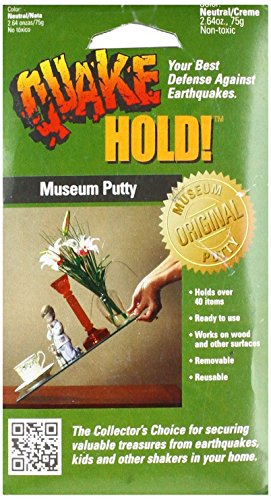 Ready America Quake Hold White Museum Putty 2.64 Oz