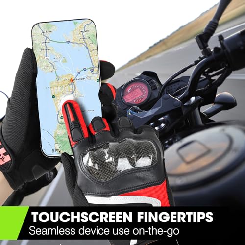 Image of WTACTFUL Lightweight Motorcycle Gloves for Men Women Touchscreen Summer