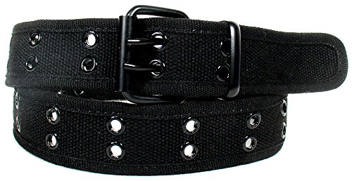 Double Hole Grommets Canvas Web Belt by M.H.I.