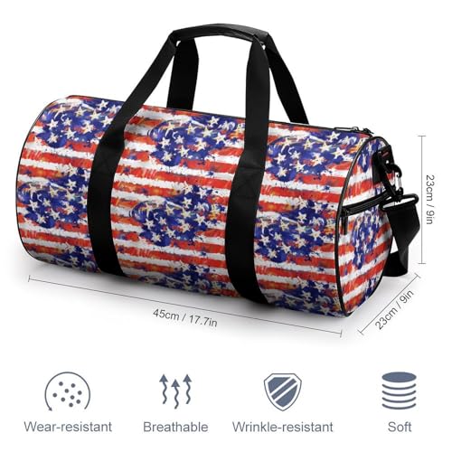 American Flag Duffel Bag Waterproof Sports Gym Bag Large Capacity Travel Bags For Fitness Workout Yoga2
