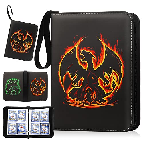 Album 440 Cartes Protection Classeur Cartes Pokémon 55 Pages - Album Protection 440 Cartes Avec Fermeture éclair Porte-cartes 440 Places