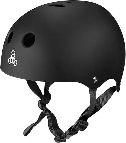 Triple Eight Sweatsaver Halo - Casco de agua, goma negra