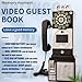 32G 64G New Audio Video Guestbook Phone Booth Wedding Recorder - Retro Telephone Booth Model - Record Customized Video Message Guest Book for Wedding, Party and Gathering,Red-64G