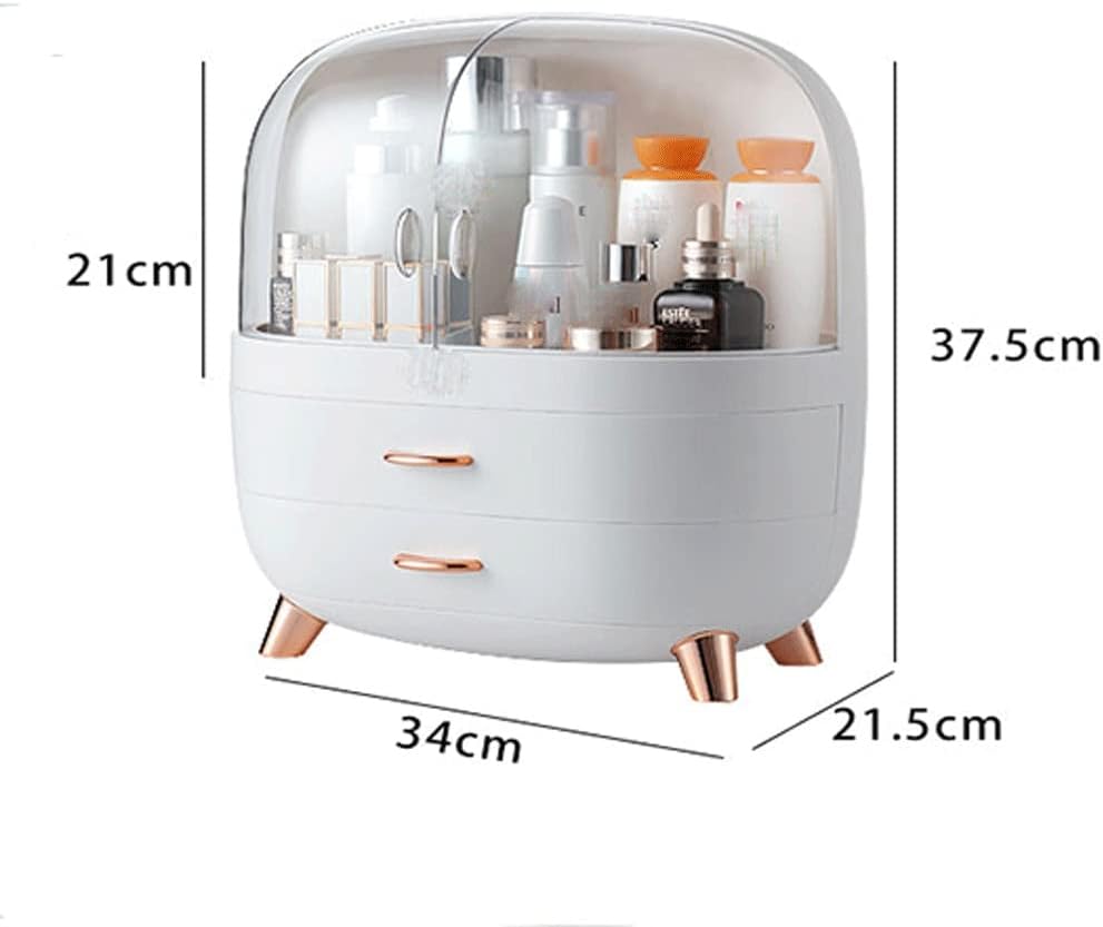 Cosmetic Box Transparent Makeup Jewelry Drawer Home Storage Multifunctional Travel(Onecolor)