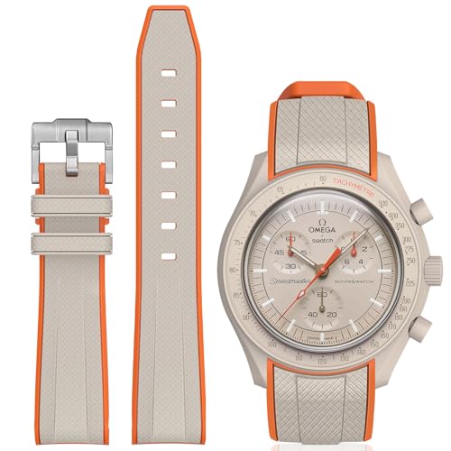 Stanchev [YEHb`poh J[uԂ̂Ȃ\tgVRXgbv Omega X Swatch Speedmaster 20mmEHb`AXEHb`IK[YEHb`Xs[h}X^[pXgbv Y fB[X (x[W