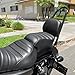 AUFER Detachable Black Passenger Backrest Sissy Bar with Backrest Pad Compatible with for Sportster 1200 883 XL XLH 2004-UP