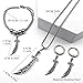 PHAMTHOMST New 2025 Arabic Imam Ali Zulfiqar Stainless Steel Jewelry Set Women Men Muslim Islam Islamic Necklace Earring Bracelet Gifts Fashion Accessories Creative Gift, As Pic