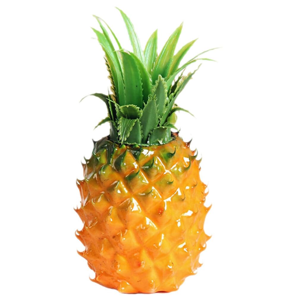 HOLIDYOYO Artificial Pineapple Realistic Artificial Fruit Fake Pineapple Lifelike Fake Fruit Model Photo Prop for Summer Home Cabinet Table Party Kitchen Decor