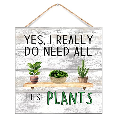 Affiche bois humour plantes vertes pour exprimer sa passion botanique
