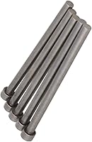 Vista 16 de Auniwaig 0.059 in de diámetro punta redonda de acero recto eyector Pin Punch 3.937 in largo gris plateado 20pcs