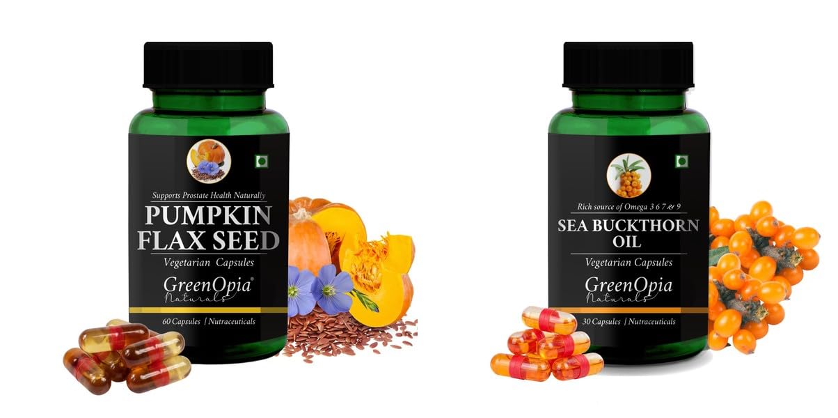 Pumpkin Oil Sea Buckthorn Wellness Daily Vitality 60 CAPSULES-image-48