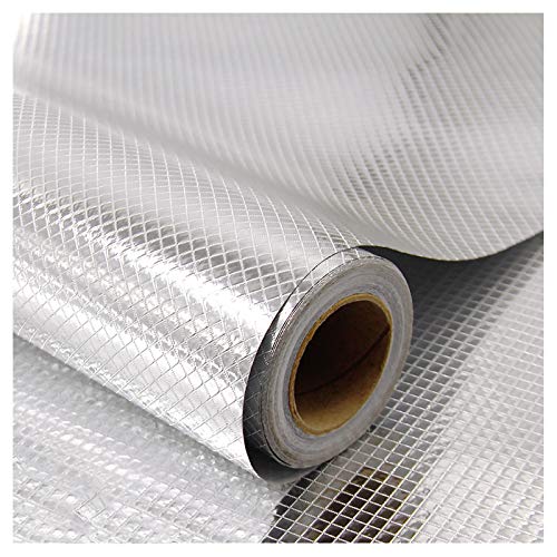 Vinilo para muebles de cocina lavable y protector de aluminio gris plata 10m 2