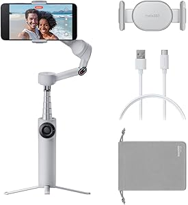 Insta360 Flow 2 gimbal smartphone pieghevole IA grigio