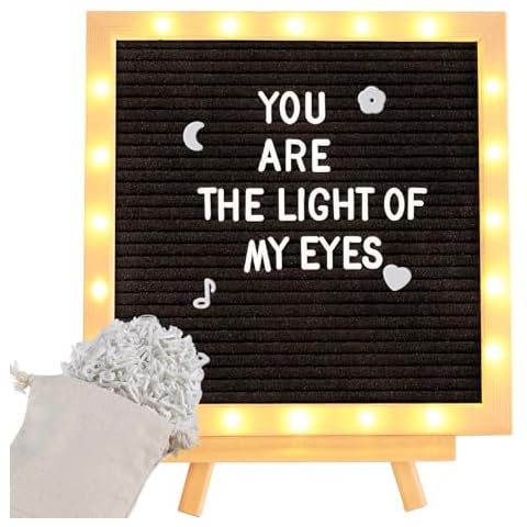 ANPHSIN LED Felt Letter Board Cover