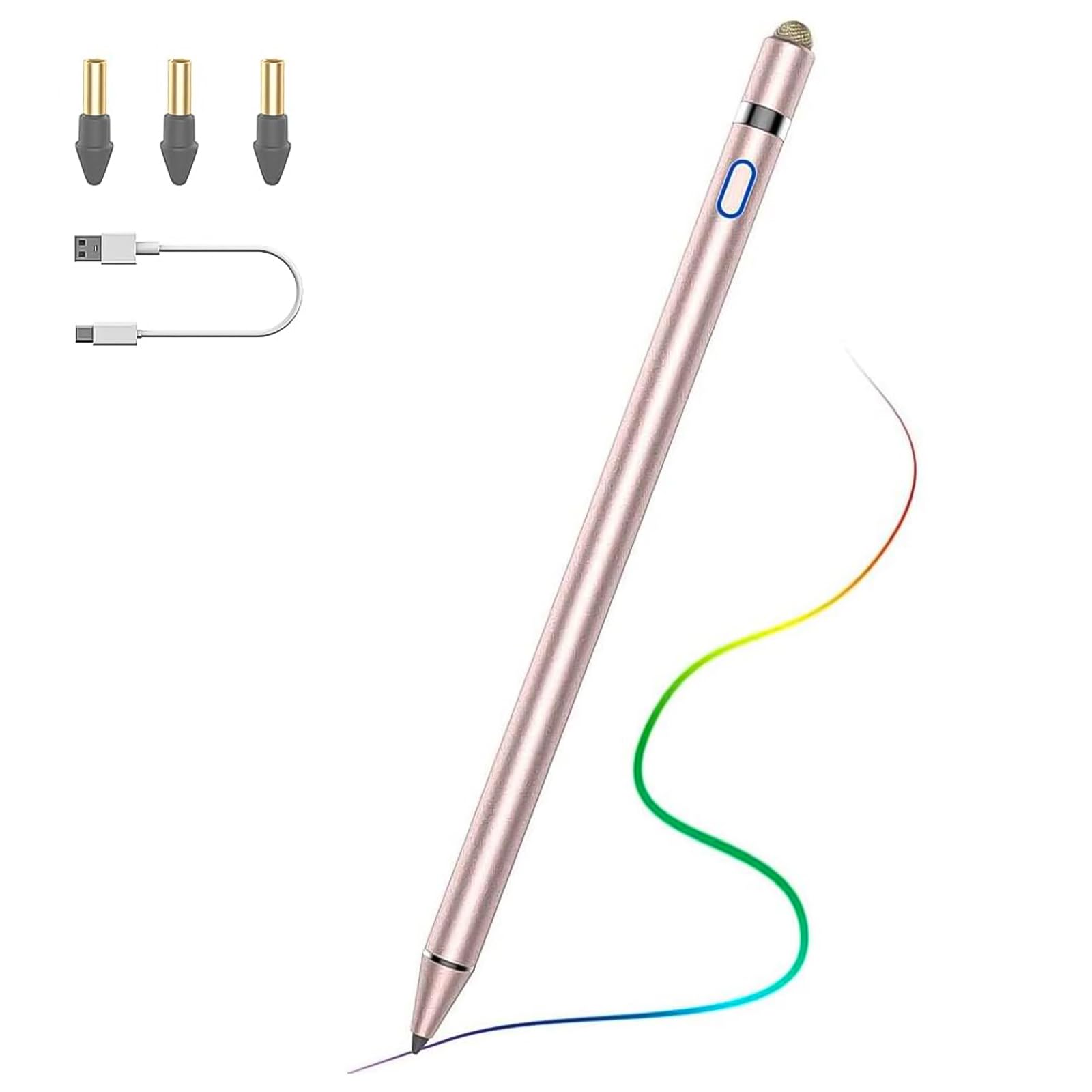 Stylet De Rechange Compatible Surface Slim Pen 2 – Sensibilité 4096 Niveaux, Pointe Graphite, Charge Rapide, Magnétique