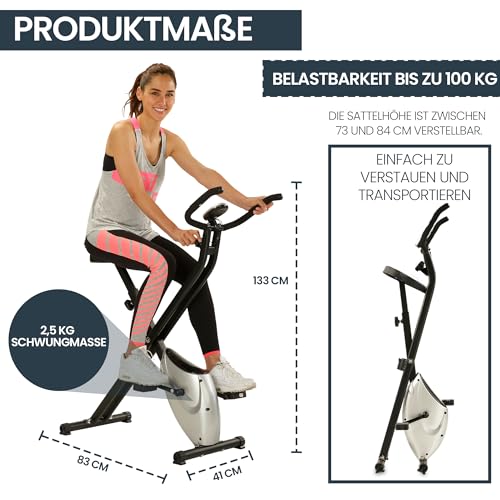 Heimtrainer maxVitalis X-Bike aktiv Pro für effektives Indoor-Training