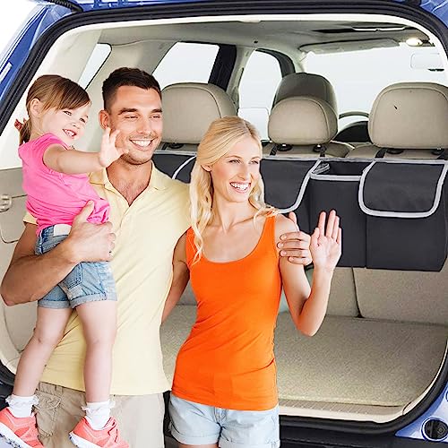 Indrnif Organizador De Maletero De Coche Para El Asiento Trasero Del Coche Bolsa De Almacenamiento Para El Maletero Del Coche Bolsa De Almacenamiento Con Velcro Para Maletero, Plegable, Impermeable - imagen 4