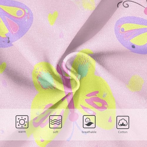 Cartoon Toddler Underwear Floral 2t Cotton Panties for Girl Colorful Purple Yellow Butterflies Pink Briefs Underpants3
